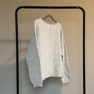 Gentle Fawn Oversized Gray Crew Neck Sweater